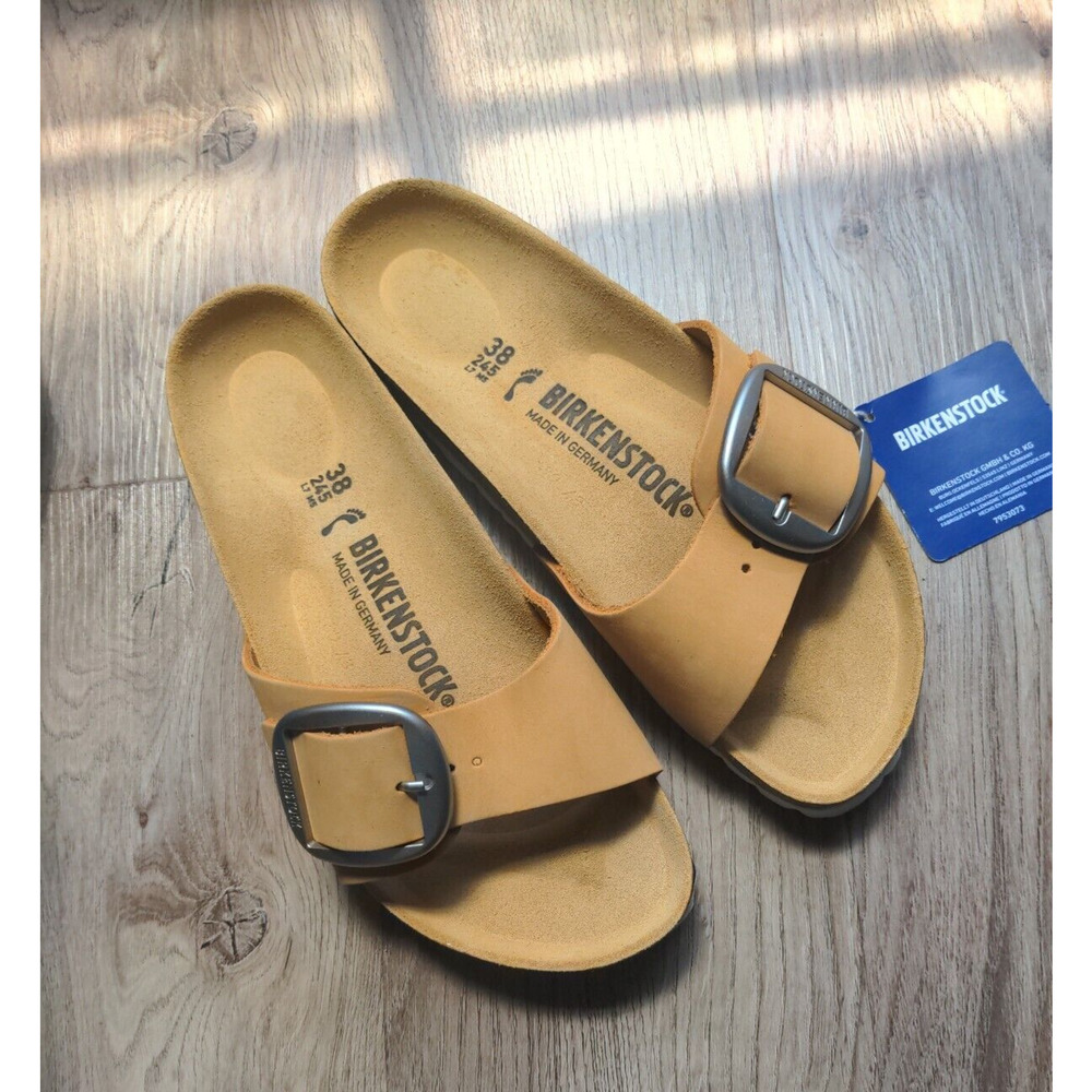 Birkenstock Madrid Big Buckle Sandals EU 38 Women 7-7.5 yellow
